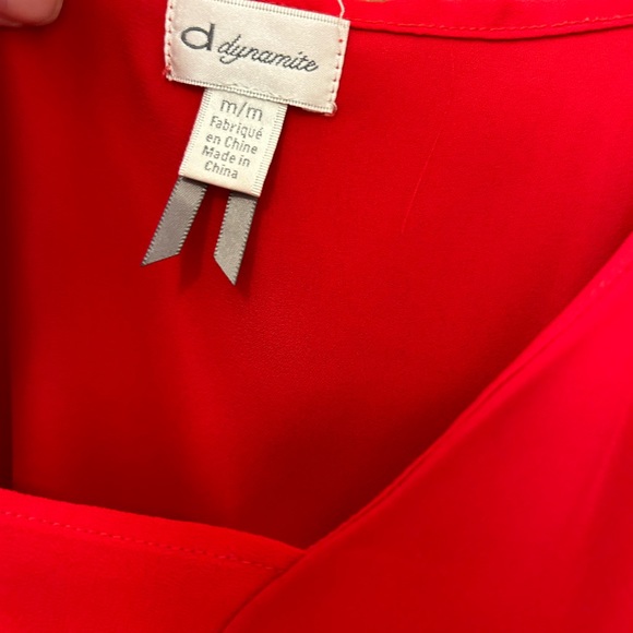 Red tank with mesh detail. - Picture 2 of 2